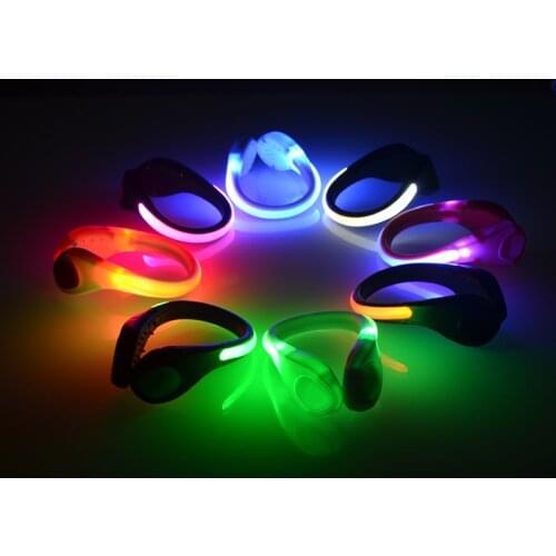 NEW Luminous LED Light Shoe Clip Warning Lamp For Night Sport Running Cycling W3 ABS+LED Shoe Warning Lamp For Night Walking