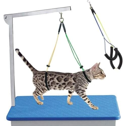 Pet Grooming Supplies Dog Cat Standing Training No-Sit Pet Haunch Holder Restraint Loop Table Adjustable Pet Grooming Leash Loop