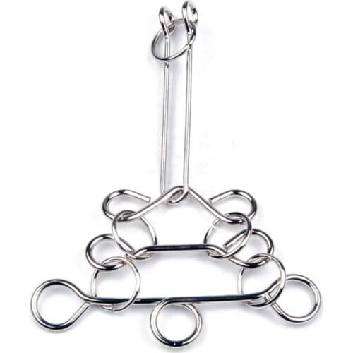 Brand New Magic Metal Ring Puzzle Solution Metal Alloy Brain Games Patience Of Practice Multi-Shaped Intelligence Games 1pcs