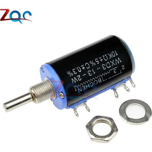 WXD3-13-2W 10K ohm Multiturn Wirewound Potentiometer Adjustable Resistor
