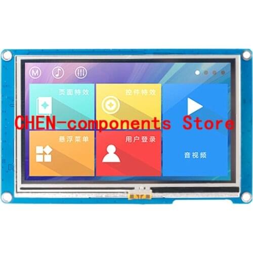 X5 serials TJC4827X543_011C 4.3 inch capacitive serial port screen RTC touch screen audio and video