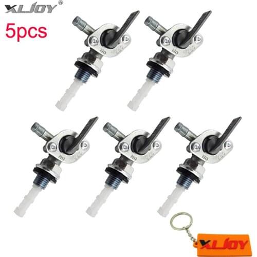 XLJOY 5pcs Gas Tank Fuel Tap Cock Petcock For 50cc 70cc 90cc 110cc 125cc 140cc 150cc 160cc Pit Dirt Bike Motorcycle