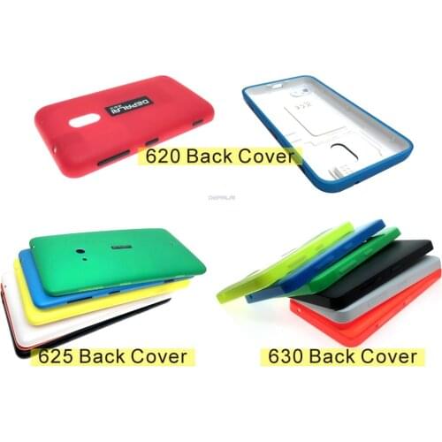 New Battery Back Cover Housing Case For Nokia Asha 620 625 630 For Microsof lumia With Power Volume Buttons Repair parts
