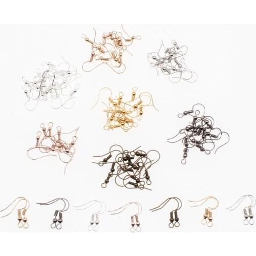 CHONGAI DIY Earring Findings Earrings Clasps Hooks Fittings DIY Jewelry Making Accessories Iron Hook Earwire Jewelry