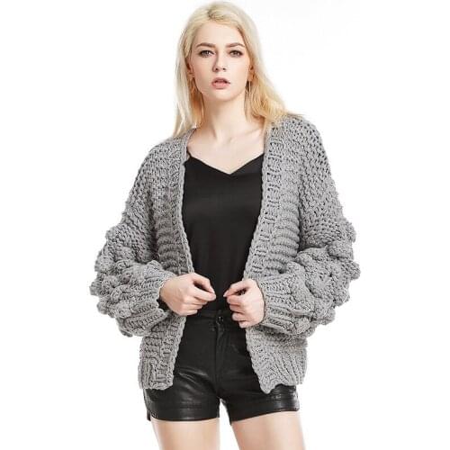 Poncho Lycra Full Time-limited Women Sweaters And 2018 New Pattern Manual Bar Hand Hook Sweater Cardigan Personality Loose Coat