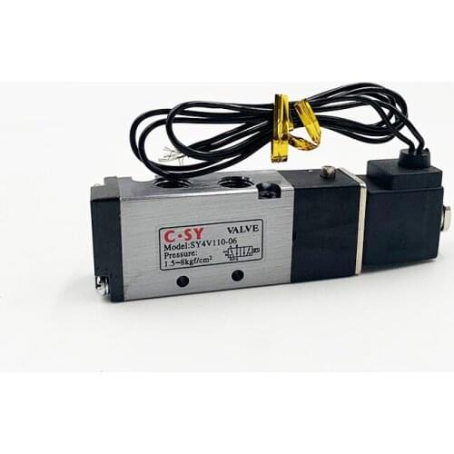 1/8" BSP Pneumatic Solenoid Valve 5 2 way Control Value with Wire Lead Cable DC 12V 24V AC110V 220V 4V110-06