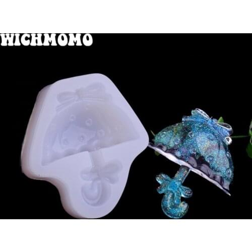 2019 New 1PCS Umbrella Charms Pendant Craft DIY UV Resin Liquid Silicone Molds for Earring Necklace Decorations Making Jewelry