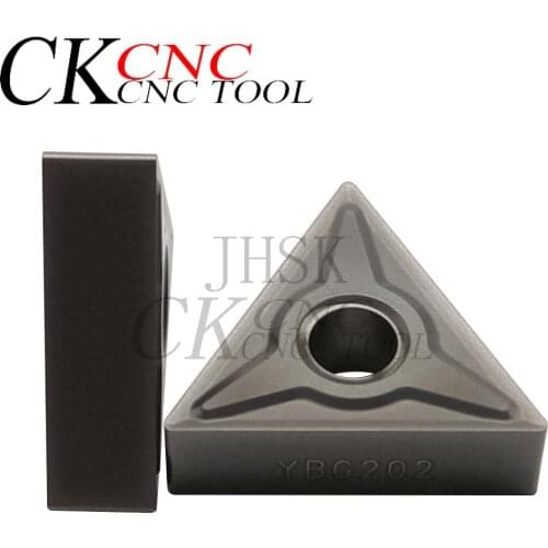 10pcs TNMG160404-EM YBG202 TNMG160404 CNC Carbide Insert External Turning tools blade TNMG for stainless steel and steel