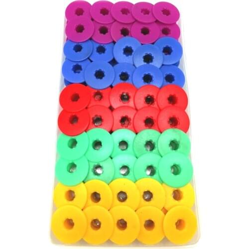 100pcs 40264A Computer Flat Car Bobbin for Sewing Machine Lock Core Colorful Professional Durable Hicello