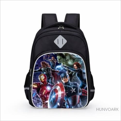 16 inch School Kids bag Avengers Backpack for Children Infinity War Printing Cartoon Children School Bags Boys Girls Teenage Bag