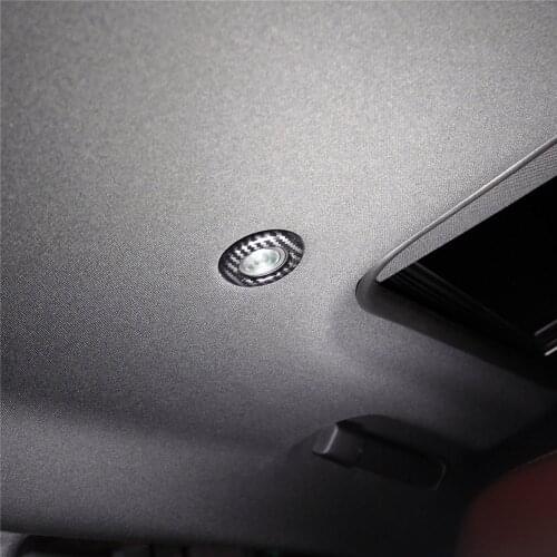 2pcs For Dodge Challenger 2015-2019 Car Rear Roof Reading Light Ring Cover Trim Styling Interior Modification Accessories