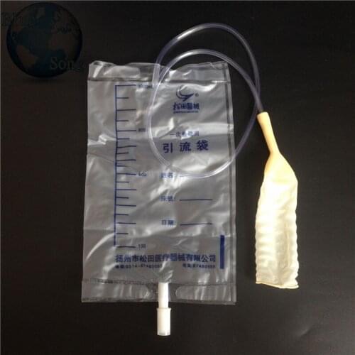 Professional medical 25pcs disposable drainage bag men disposable urine bag 1000ml Urinary incontinence Medical Products