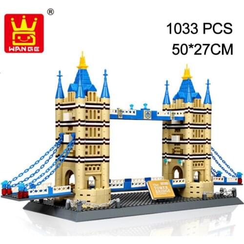5215 Wange Architecture The Tower Bridge Model Building Blocks Enlighten Figure Toys For Children