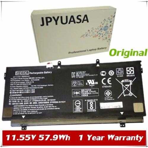 7XINbox 11.55V 57.9Wh 5020mAh Original SH03XL Battery For HP Spectre x360 13 13-AC033DX 859356-855 HSTNN-LB7L SH03057XL TPN-Q178
