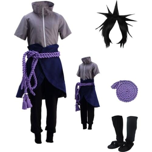 Naruto Shippuden Uchiha Sasuke Halloween Cosplay Costume Halloween costumes