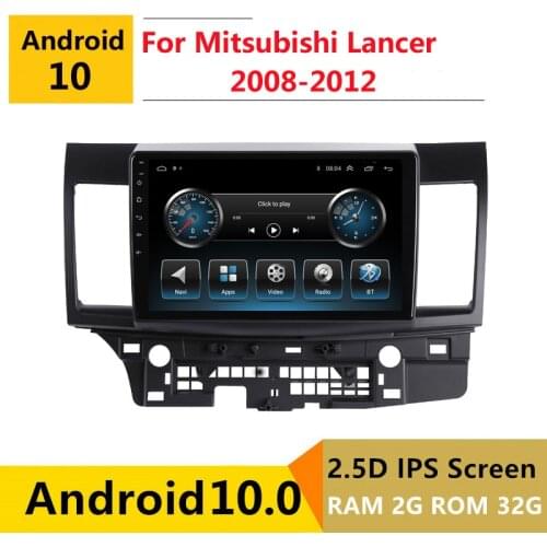 2G RAM Android car stereo for Mitsubishi Lancer 10 CY 2008 2009 2010 - 2012 radio navigation GPS Multimedia Player headunit