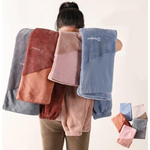 Maternity pants winter warm pants plus velvet padded home pants outer wear coral velvet autumn winter plus size maternity pants