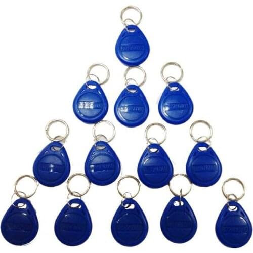 50/100pcs Blue RFID 125 khz EM4100 Key Tag Keyfobs Ring Chip Keytab TK4100 Tags 125khz Read Only