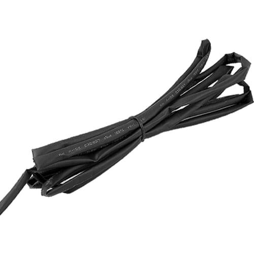 IMC Hot 6 Meters 6mm Dia Wire Wrap Heat Shrink Tubing Shrinkable Tube Black