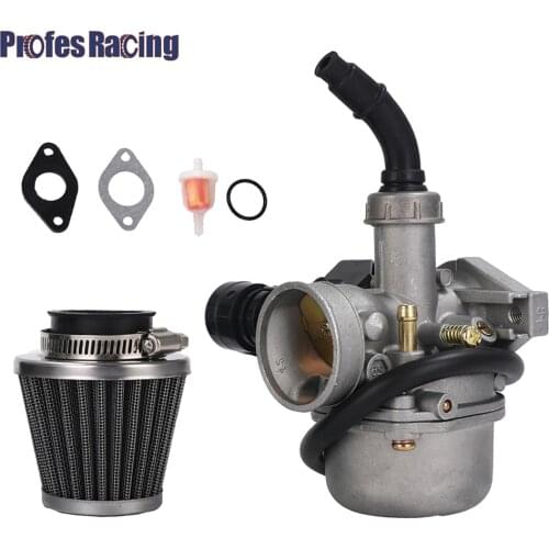 Motorcycle Carburetor Hand Choke PZ19 Carb For 50cc 70cc 90cc 110cc 125cc ATV Quad 4 Wheeler Dirt Bike Motorbike With Air Filter