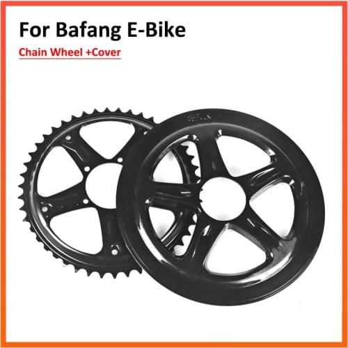 For Bafang Ebike Electric bicycle BBS01/BBS02 Mid Motor chain wheel 44T/46T/48T/52T Mid Drive Chain wheel Cover Set