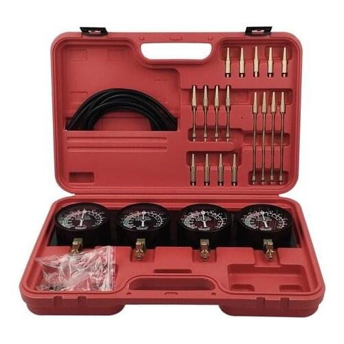 Motorcycle Fuel Vacuum Carburetor Tool Balancer Gauge Kit for Four-Cylinder Motorcycle Vacuum Gauge Set