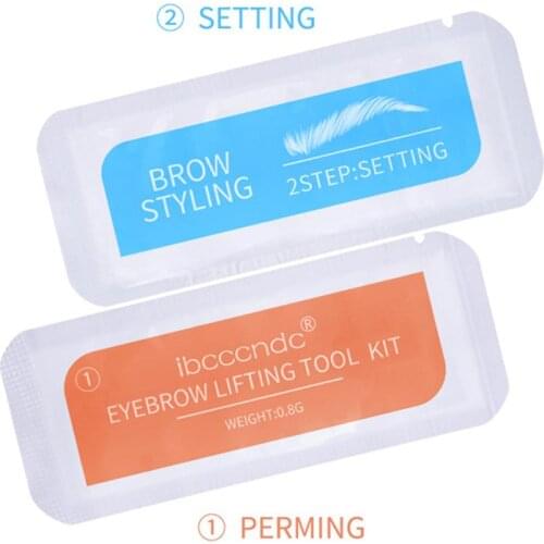 2Pcs Keratin Brow Lamination Kit Brows Lift Perming Kit Long Lasting Eyebrow Lifting Makeup Set Eyebrow Dye Setting Gel