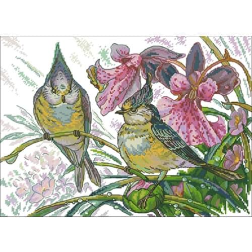 Spring break patterns counted 11CT 14CT 18CT Cross Stitch Set DIY Cross-stitch Kit Embroidery Needlework Home Decor