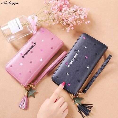 New Womens Storage Clutch bag Wallet Women Purse Card Holder Embroidery Letter printing Fashion Wallets With Coin Pocket
