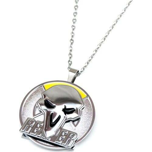 Bsarai Clark Kent Tony Stark Thor Horde Alliance Reinhard Tracer Reaper Genji Zinc Alloy Cosplay Rotating Necklace