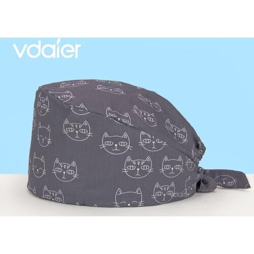 Working Hat Caps Adjustable Tie Back Hats One Size Multiple Color scrub hats for women nurse accessories anime scrubs caps