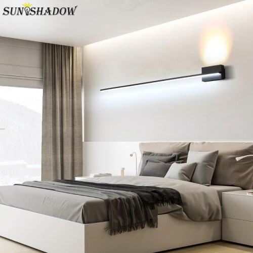 L80 L100 L120cm Modern Wall Light Home 110v 220v Wall Lamp For Bedroom Bedside Light Fixture Living Room Dining Room Luminaires