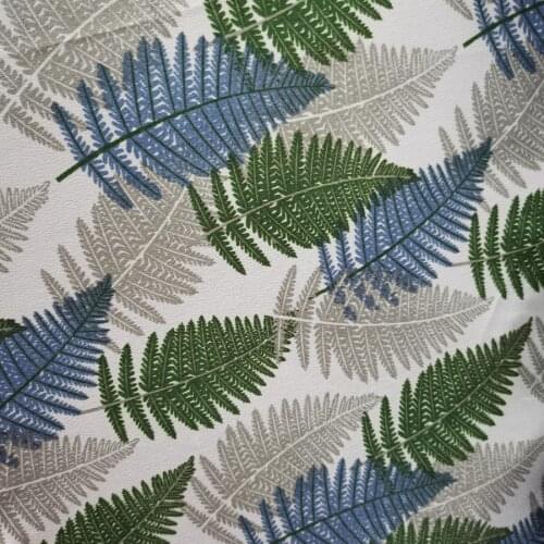 Sewing Fabric Holiday Dress Chiffon Cloth Material Leaf Tropping Breathable Scarf Blouse Cosplay Craft Fabric 1 Yard