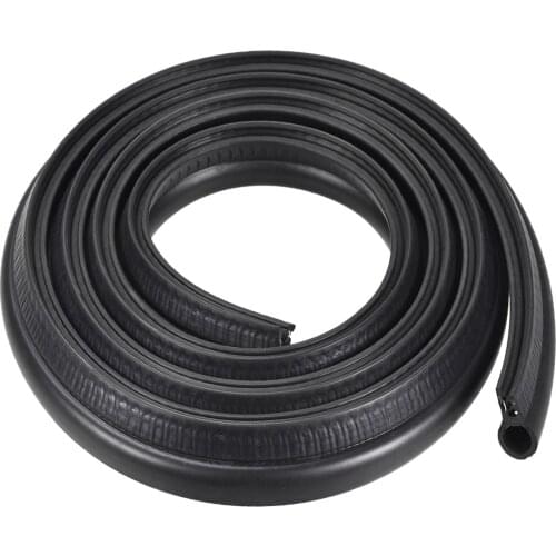 Uxcell 2M/6.56Ft Trim Seal with Top Bulb EPDM Rubber Seal Channel Edge Protector Sheet Fits 1-3mm Edge 1.18inch Height
