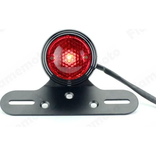 Motorcycle Taillight Brake Stop Rear Lights Indicator Lamp License Plate For Harley Honda Bobber Chopper Universal