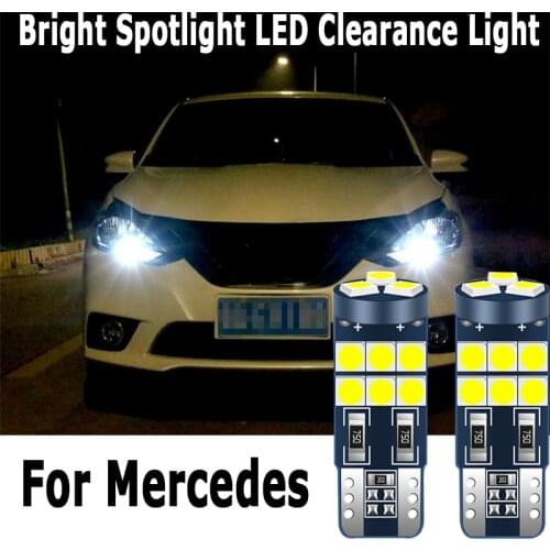 2pcs W5W T10 Canbus Car Lamp LED Lights Bulb For Mercedes Benz w211 w447 w163 w202 w210 w124 w203 w205 w212 w204 c200 b180 c b