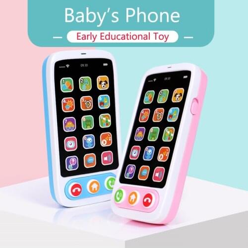 English Learning Machine Alphabet Number Animal Music Childrens Mobile Phone With Light,Early Eductional Toy Phone for Baby