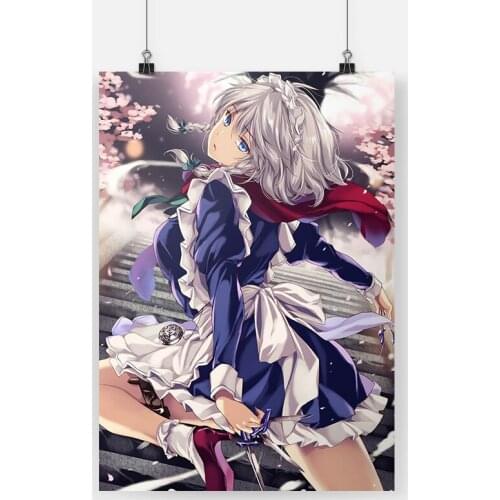 Izayoi Sakuya Touhou Anime Poster Canvas Painting Wall Art Decor Living Room Bedroom Study Home Decoration Prints