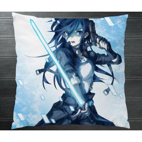 Anime Novel SAO Sword Art Online GGO Two Side Pillowcase Hugging Pillow Cushion Case Cover Manga Cosplay Gift P11