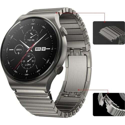 Stainless Steel Band Compatible with Huawei Watch Gt2 Pro Porsche Metal Accessories Strap for Huawei Watch GT Gt2 Pro ECG