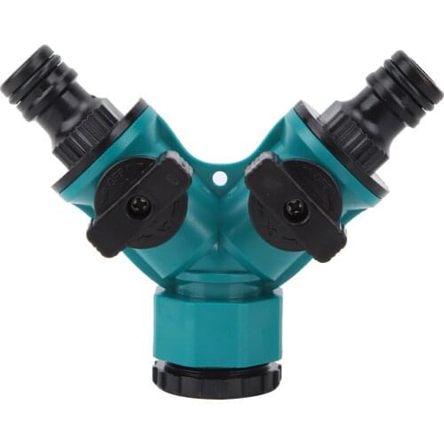 Household Y Shunt Adapter Connector Garden Hose Faucet Switch On Off Valve Pipe Fittings Washing Machine Faucet Connector Tool