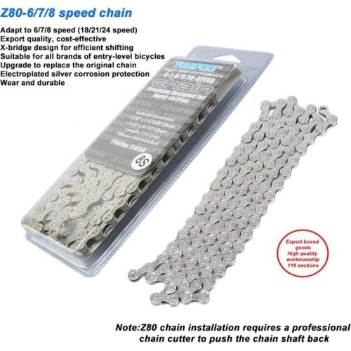 Mountain Bike Chain 6 Speed 7 8 9 10 11 Speed Road Bike 18 21 24 27 30 33S Speed Shift Bicycle Chain