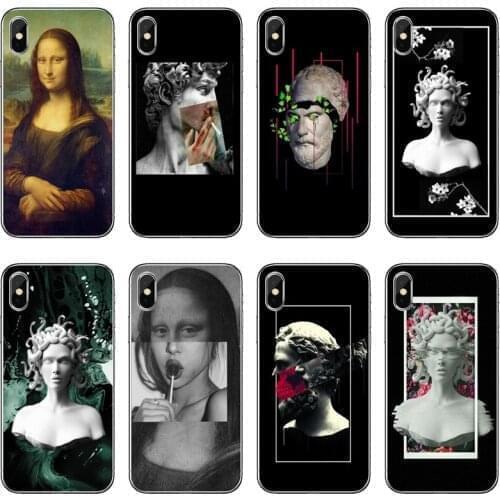 Aesthetic Statue Mona Lisa David Phone Case For Samsung Galaxy M30 J8 J7 J5 Pro J6 J4 Prime A6 A8 A9 Plus J3 2018 2017