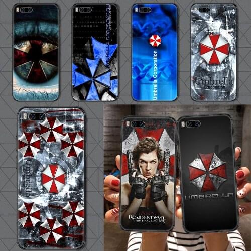 Umbrella corporation Phone case For Xiaomi Mi Max Note 3 A2 A3 8 9 9T 10 Lite Pro Ultra black soft hoesjes trend funda pretty