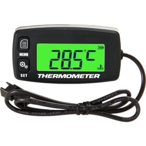 Digital LCD Engine Temperature Gauge Over-Temperature Alert with Sensor RL-TS002 for Motorcycle Dirtbike ATV