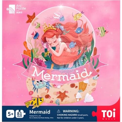 Toi montessori Kids Early Educational Baby Colorful Interesting Popular Cartoon 3D Different Shapes Paper Jigsaw Puzzles Toys