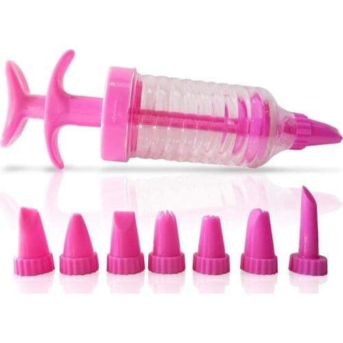 Free Shipping Cake Decorating Icing Piping Cream Syringe Tips 8 Nozzles Set Tool New Decorator