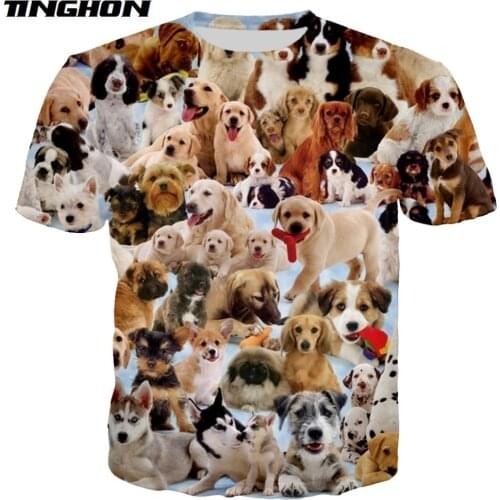 People Love Dogs 3D Printed T Shirt Funny Short Sleeve T-shirt Men Fashion Cute Animal Outwear tee shirts tops XS 6XL 7XL