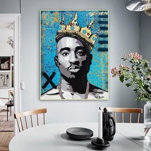 Graffiti Art Canvas Painting Fashion Portrait Posters and Prints Wall Art Pictures for Living Room Decor Dropship Canvas Prints