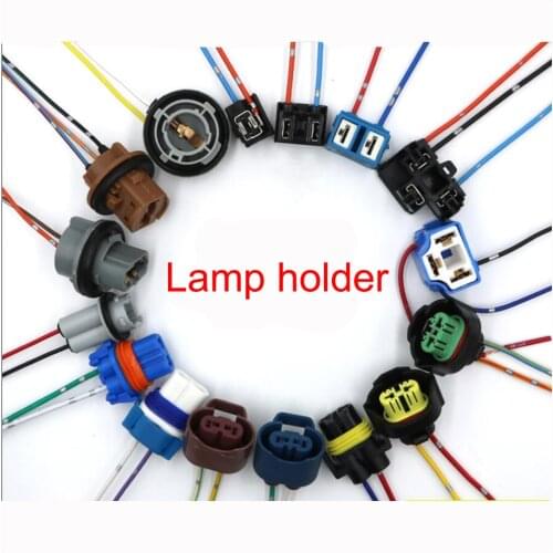 H1H3 H4 H7 H8 H11H9 car headlight fog lamp 9005 9006 high temperature resistant ceramic socket plug lamp holder light bulb relay